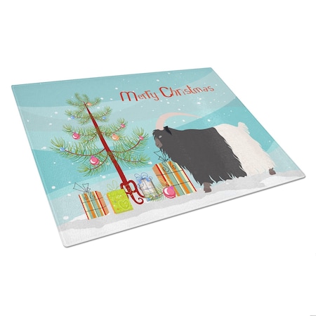 Carolines Treasures Welsh Black-Necked Goat Christmas Glass Cutting Board - Large BB9254LCB